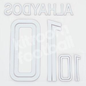 FIFA World Cup Qatar 2022 Away Name Number Set #10 ALHAYDOS Repro - Image 3