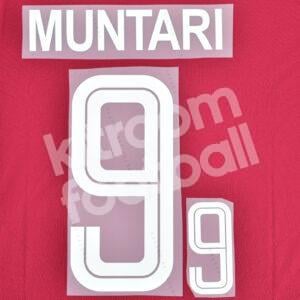 FIFA World Cup Qatar 2022 Home Name Number Set #9 MUNTARI Repro