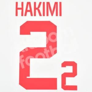 FIFA World Cup Qatar 2022 Morocco Away Name Number Set #2 HAKIMI Repro