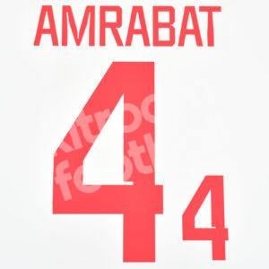 FIFA World Cup Qatar 2022 Morocco Away Name Number Set #4 AMRABAT Repro