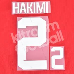 FIFA World Cup Qatar 2022 Morocco Home Name Number Set #2 HAKIMI Repro - Image 1