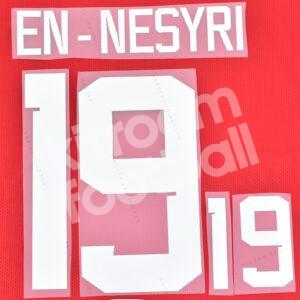FIFA World Cup Qatar 2022  Morocco Home Name Number Set #19 EN-NESYRI Repro