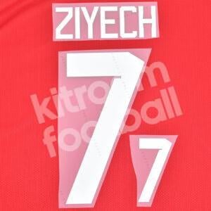 FIFA World Cup Qatar 2022 Morocco Home Name Number Set #7 ZIYECH Repro - Image 1