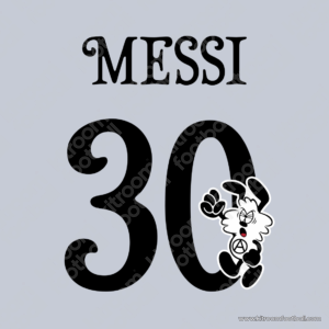 2022-23 PSG Away Name Set #30 MESSI (Verdy) (Repro)