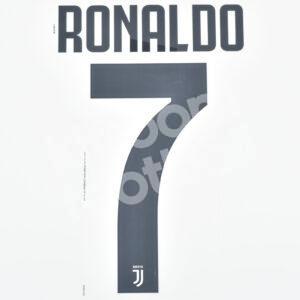 Original Player Issue 2018-19 Juventus Home Name Number Set #7 RONALDO Deko