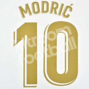 2019-20 Real Madrid La Liga Home Name Number Set #10 MODRIC Repro