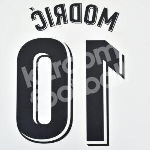 2019-20 Real Madrid La Liga Home Name Number Set #10 MODRIC Repro - Image 3