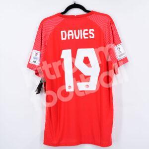 FIFA World Cup 2022 Canada Player Issue Home Shirt #19 DAVIES (XL) vs Morocco - Image 1