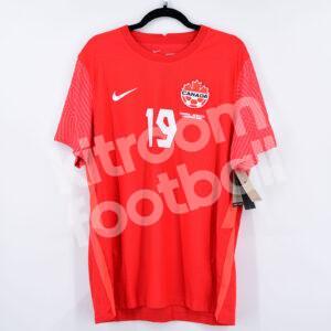 FIFA World Cup 2022 Canada Player Issue Home Shirt #19 DAVIES (XL) vs Morocco - Image 3