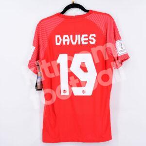 FIFA World Cup 2022 Canada Player Issue Home Shirt #19 DAVIES (M) vs Morocco