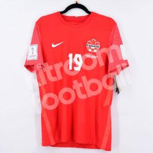 FIFA World Cup 2022 Canada Player Issue Home Shirt #19 DAVIES (M) vs Morocco - Image 3