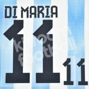 FIFA World Cup Qatar 2022 Argentina Name Number Set #11 DI MARIA Home Repro
