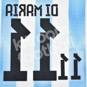 FIFA World Cup Qatar 2022 Argentina Name Number Set #11 DI MARIA Home Repro - Image 3