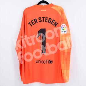 2021-22 Barcelona Orange Goalkeeper Shirt #1 TER STEGEN La Liga XL BNWT - Image 1