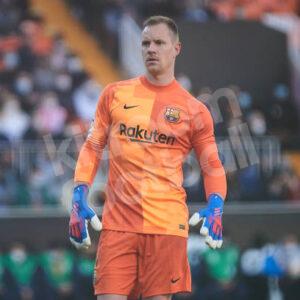 2021-22 Barcelona Orange Goalkeeper Shirt #1 TER STEGEN La Liga XL BNWT - Image 5