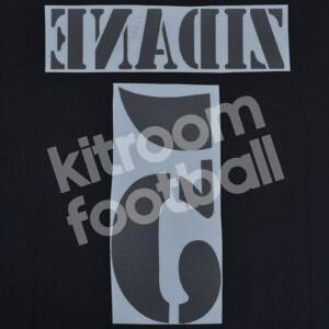 2001-03 Real Madrid Away Name Number Set #5 ZIDANE Repro - Image 3