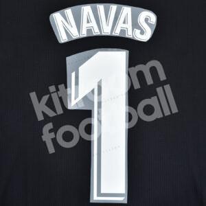 2018-19 Real Madrid La Liga White Name Set #1 NAVAS Repro
