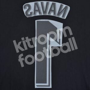 2018-19 Real Madrid La Liga White Name Set #1 NAVAS Repro - Image 3