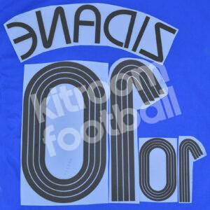 France FIFA World Cup 2006 Home Name Number Set #10 ZIDANE Repro v2 - Image 3