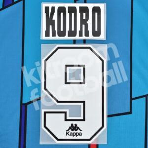 1995-96 Barcelona Away Name Number Set #9 KODRO Repro