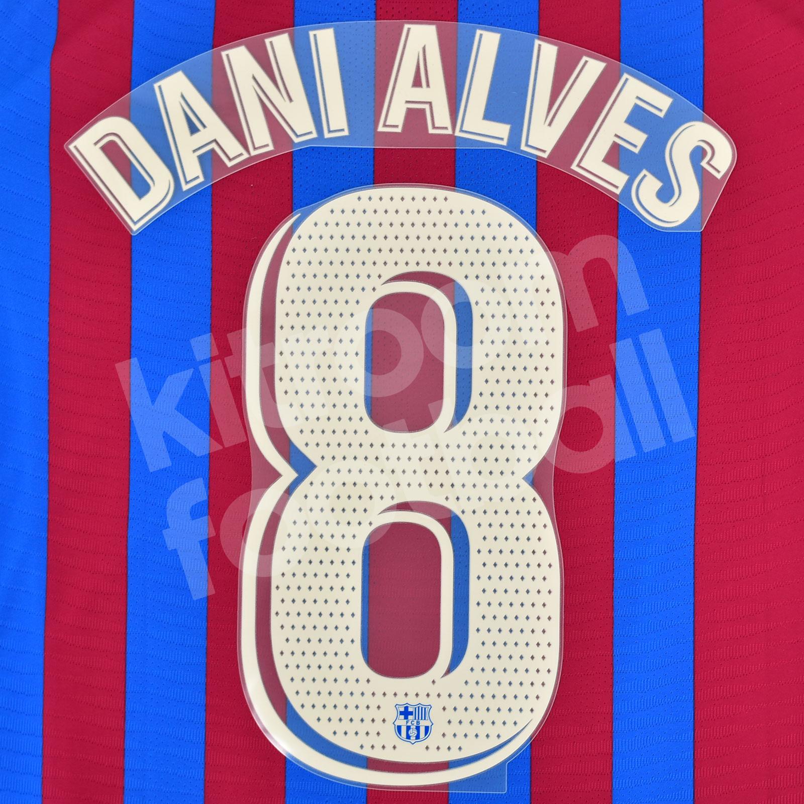 Original Player Issue 2021-22 Barcelona Home Name Number Set #8