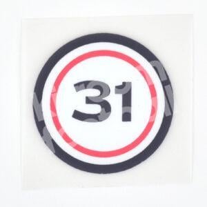 Original Player Issue 2021-22 Copa del Rey Patch Barcelona 31 Winner Patch Badge