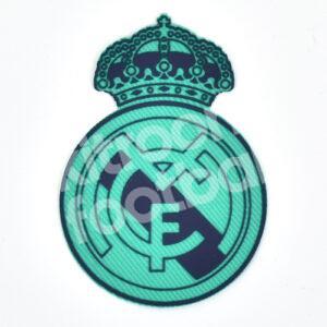 Escudo Real Madrid Club Badge Crest Patch Parche Silicone Green & Blue - Image 1