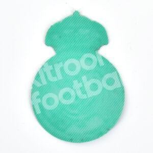 Escudo Real Madrid Club Badge Crest Patch Parche Silicone Green & Blue - Image 3