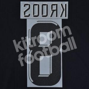 2017-18 Real Madrid Away Name Number Set #8 KROOS UCL Repro - Image 3