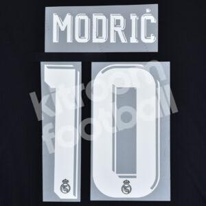 2017-18 Real Madrid Away Name Number Set #10 MODRIC UCL Repro