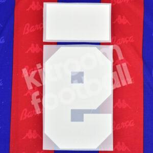 1995-96 Barcelona Home Name Number Set #9 KODRO Repro - Image 3