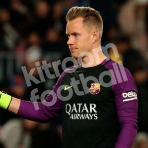 2016-17 Barcelona Player Issue Goalkeeper Shirt #1 TER STEGEN M Black La Liga - Image 5