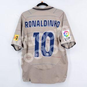 2004-05 Barcelona Third Shirt #10 RONALDINHO (Very Good) M - Image 1