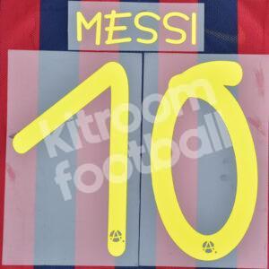 2013-14 Barcelona Gamper Trophy Home Name Set #10 MESSI Repro v2