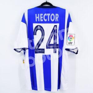 2004-05 Deportivo Home Shirt #24 HECTOR Match Worn XL (Very Good)