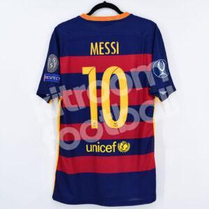 2015 Barcelona Final Supercup Shirt #10 MESSI L Match Issued Un Worn - Image 1