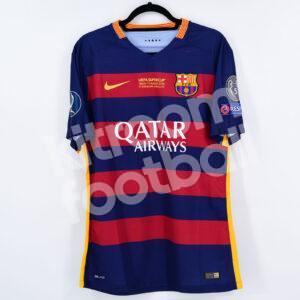 2015 Barcelona Final Supercup Shirt #10 MESSI L Match Issued Un Worn - Image 3