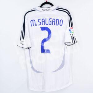 2006-07 Real Madrid Home Shirt #2 M. SALGADO Match Worn (Fair) Formotion - Image 1