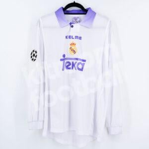 1997-98 Real Madrid Home Player Issue Shirt LS BNWOT XL Champions League Kelme - Image 1