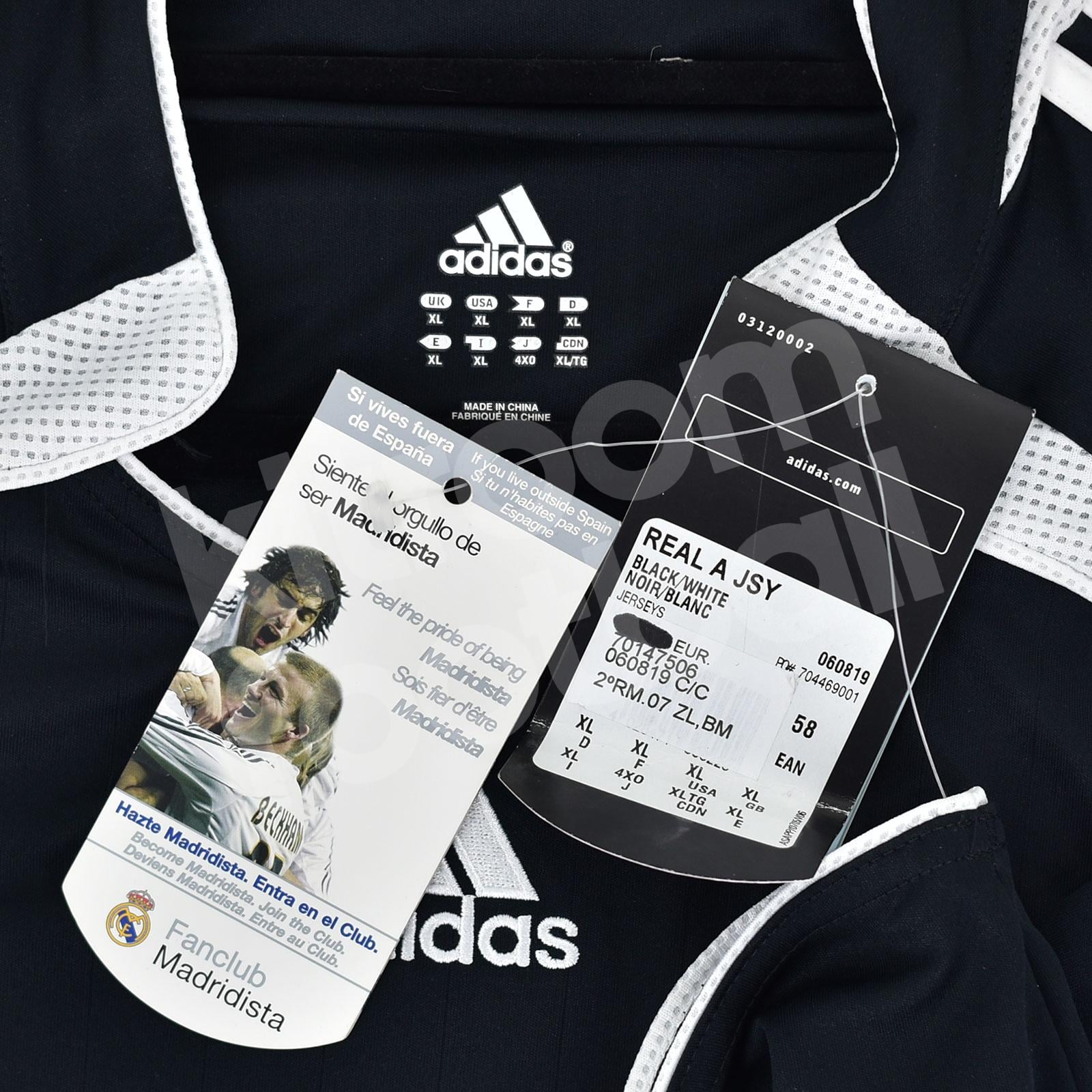 RMAページ♡⃜ 2006-07 Real Madrid Away Shirt Black #23 BECKHAM XL BNWT – Kitroom
