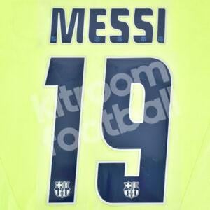 2005-06 Barcelona Away Name Number Set #19 MESSI Liga Repro v2