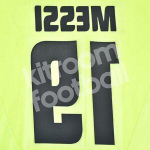 2005-06 Barcelona Away Name Number Set #19 MESSI Liga Repro v2 - Image 3