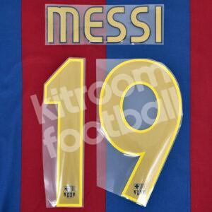 2006-07 Barcelona Home Name Set #19 MESSI Champions League Repro v2