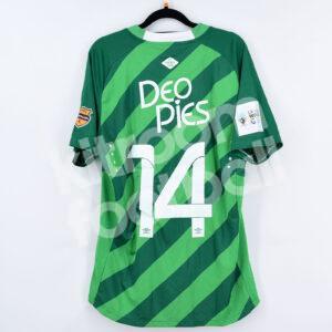 2015-16 Deportivo Cali Colombia Home Shirt #14 Match Worn Copa Sudamericana - Image 1