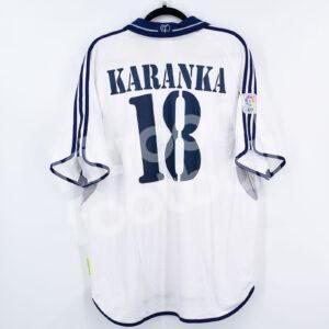 2000-01 Real Madrid Home Shirt #18 KARANKA Match Worn Equipment - Image 1