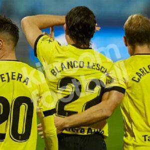 2020-21 Real Oviedo Away Shirt #22 BLANCO LESCHUK Match Worn - Image 5