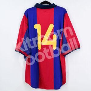 2000-01 Barcelona Player Issue Home Shirt #14 GERARD Friendly Match Worn - Image 1