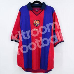 2000-01 Barcelona Player Issue Home Shirt #14 GERARD Friendly Match Worn - Image 3