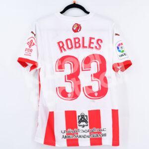 2020-21 Almería Home Shirt #33 Robles M (Excellent) Match Worn
