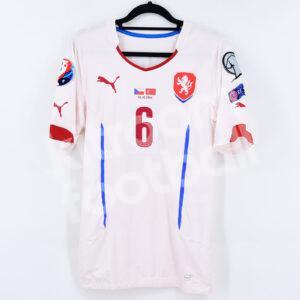 2014 Czech Republic Home Shirt #6 SIVOK Match Worn UEFA Euro Qualifiers - Image 3